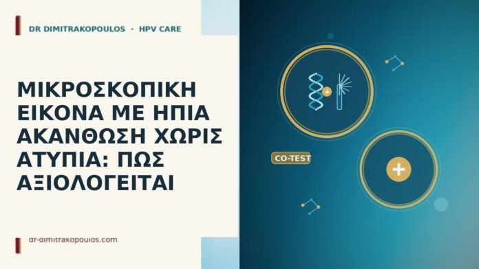 ΜΙΚΡΟΣΚΟΠΙΚΗ ΕΙΚΟΝΑ ΜΕ ΗΠΙΑ ΑΚΑΝΘΩΣΗ ΧΩΡΙΣ ΑΤΥΠΙΑ: ΠΩΣ ΑΞΙΟΛΟΓΕΙΤΑΙ