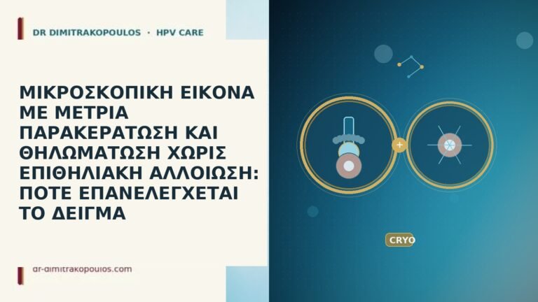 ΜΙΚΡΟΣΚΟΠΙΚΗ ΕΙΚΟΝΑ ΜΕ ΜΕΤΡΙΑ ΠΑΡΑΚΕΡΑΤΩΣΗ ΚΑΙ ΘΗΛΩΜΑΤΩΣΗ ΧΩΡΙΣ ΕΠΙΘΗΛΙΑΚΗ ΑΛΛΟΙΩΣΗ:
