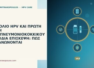ΕΜΒΟΛΙΟ HPV ΚΑΙ ΠΡΩΤΗ ΔΟΣΗ ΑΝΤΙΠΝΕΥΜΟΝΙΟΚΟΚΚΙΚΟΥ ΤΗΝ ΙΔΙΑ ΕΠΙΣΚΕΨΗ: ΠΩΣ