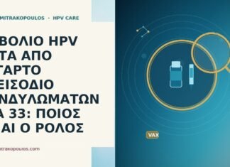 ΕΜΒΟΛΙΟ HPV ΜΕΤΑ ΑΠΟ ΤΕΤΑΡΤΟ ΕΠΕΙΣΟΔΙΟ ΚΟΝΔΥΛΩΜΑΤΩΝ ΣΤΑ 33: ΠΟΙΟΣ