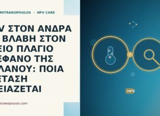 HPV ΣΤΟΝ ΑΝΔΡΑ ΜΕ ΒΛΑΒΗ ΣΤΟΝ ΔΕΞΙΟ ΠΛΑΓΙΟ ΣΤΕΦΑΝΟ ΤΗΣ