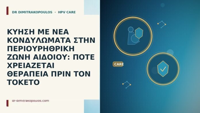 ΚΥΗΣΗ ΜΕ ΝΕΑ ΚΟΝΔΥΛΩΜΑΤΑ ΣΤΗΝ ΠΕΡΙΟΥΡΗΘΡΙΚΗ ΖΩΝΗ ΑΙΔΟΙΟΥ: ΠΟΤΕ ΧΡΕΙΑΖΕΤΑΙ ΘΕΡΑΠΕΙΑ ΠΡΙΝ ΤΟΝ ΤΟΚΕΤΟ ΚΥΗΣΗ ΜΕ ΝΕΑ ΚΟΝΔΥΛΩΜΑΤΑ ΣΤΗΝ ΠΕΡΙΟΥΡΗΘΡΙΚΗ ΖΩΝΗ ΑΙΔΟΙΟΥ: ΠΟΤΕ ΧΡΕΙΑΖΕΤΑΙ
