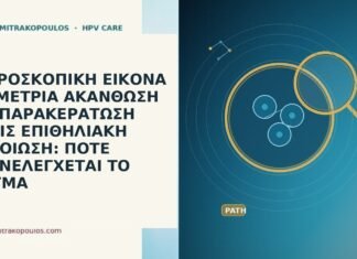 ΜΙΚΡΟΣΚΟΠΙΚΗ ΕΙΚΟΝΑ ΜΕ ΜΕΤΡΙΑ ΑΚΑΝΘΩΣΗ ΚΑΙ ΠΑΡΑΚΕΡΑΤΩΣΗ ΧΩΡΙΣ ΕΠΙΘΗΛΙΑΚΗ ΑΛΛΟΙΩΣΗ: ΠΟΤΕ ΕΠΑΝΕΛΕΓΧΕΤΑΙ ΤΟ ΔΕΙΓΜΑ ΜΙΚΡΟΣΚΟΠΙΚΗ ΕΙΚΟΝΑ ΜΕ ΜΕΤΡΙΑ ΑΚΑΝΘΩΣΗ ΚΑΙ ΠΑΡΑΚΕΡΑΤΩΣΗ ΧΩΡΙΣ ΕΠΙΘΗΛΙΑΚΗ ΑΛΛΟΙΩΣΗ: