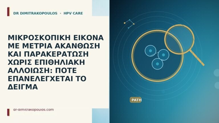 ΜΙΚΡΟΣΚΟΠΙΚΗ ΕΙΚΟΝΑ ΜΕ ΜΕΤΡΙΑ ΑΚΑΝΘΩΣΗ ΚΑΙ ΠΑΡΑΚΕΡΑΤΩΣΗ ΧΩΡΙΣ ΕΠΙΘΗΛΙΑΚΗ ΑΛΛΟΙΩΣΗ: