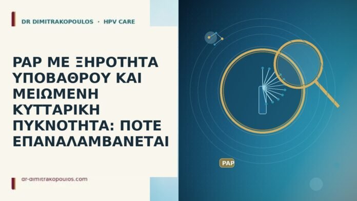 PAP ΜΕ ΞΗΡΟΤΗΤΑ ΥΠΟΒΑΘΡΟΥ ΚΑΙ ΜΕΙΩΜΕΝΗ ΚΥΤΤΑΡΙΚΗ ΠΥΚΝΟΤΗΤΑ: ΠΟΤΕ ΕΠΑΝΑΛΑΜΒΑΝΕΤΑΙ