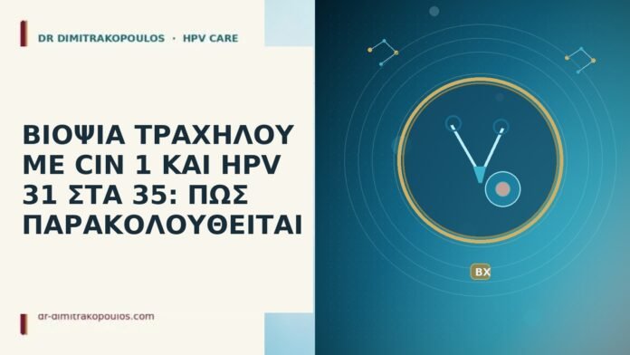 ΒΙΟΨΙΑ ΤΡΑΧΗΛΟΥ ΜΕ CIN 1 ΚΑΙ HPV 31 ΣΤΑ 35: