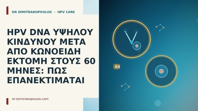 HPV DNA ΥΨΗΛΟΥ ΚΙΝΔΥΝΟΥ ΜΕΤΑ ΑΠΟ ΚΩΝΟΕΙΔΗ ΕΚΤΟΜΗ ΣΤΟΥΣ 60