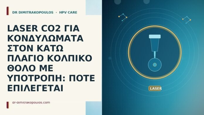 LASER CO2 ΓΙΑ ΚΟΝΔΥΛΩΜΑΤΑ ΣΤΟΝ ΚΑΤΩ ΠΛΑΓΙΟ ΚΟΛΠΙΚΟ ΘΟΛΟ ΜΕ ΥΠΟΤΡΟΠΗ: ΠΟΤΕ ΕΠΙΛΕΓΕΤΑΙ LASER CO2 ΓΙΑ ΚΟΝΔΥΛΩΜΑΤΑ ΣΤΟΝ ΚΑΤΩ ΠΛΑΓΙΟ ΚΟΛΠΙΚΟ ΘΟΛΟ ΜΕ