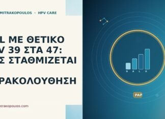 LSIL ΜΕ ΘΕΤΙΚΟ HPV 39 ΣΤΑ 47: ΠΩΣ ΣΤΑΘΜΙΖΕΤΑΙ Η ΠΑΡΑΚΟΛΟΥΘΗΣΗ LSIL ΜΕ ΘΕΤΙΚΟ HPV 39 ΣΤΑ 47: ΠΩΣ ΣΤΑΘΜΙΖΕΤΑΙ Η