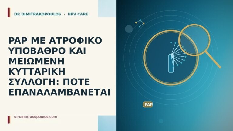 PAP ΜΕ ΑΤΡΟΦΙΚΟ ΥΠΟΒΑΘΡΟ ΚΑΙ ΜΕΙΩΜΕΝΗ ΚΥΤΤΑΡΙΚΗ ΣΥΛΛΟΓΗ: ΠΟΤΕ ΕΠΑΝΑΛΑΜΒΑΝΕΤΑΙ