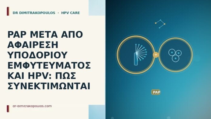 PAP ΜΕΤΑ ΑΠΟ ΑΦΑΙΡΕΣΗ ΥΠΟΔΟΡΙΟΥ ΕΜΦΥΤΕΥΜΑΤΟΣ ΚΑΙ HPV: ΠΩΣ ΣΥΝΕΚΤΙΜΩΝΤΑΙ PAP ΜΕΤΑ ΑΠΟ ΑΦΑΙΡΕΣΗ ΥΠΟΔΟΡΙΟΥ ΕΜΦΥΤΕΥΜΑΤΟΣ ΚΑΙ HPV: ΠΩΣ ΣΥΝΕΚΤΙΜΩΝΤΑΙ