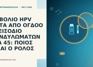 ΕΜΒΟΛΙΟ HPV ΜΕΤΑ ΑΠΟ ΟΓΔΟΟ ΕΠΕΙΣΟΔΙΟ ΚΟΝΔΥΛΩΜΑΤΩΝ ΣΤΑ 45: ΠΟΙΟΣ ΕΙΝΑΙ Ο ΡΟΛΟΣ ΕΜΒΟΛΙΟ HPV ΜΕΤΑ ΑΠΟ ΟΓΔΟΟ ΕΠΕΙΣΟΔΙΟ ΚΟΝΔΥΛΩΜΑΤΩΝ ΣΤΑ 45: ΠΟΙΟΣ