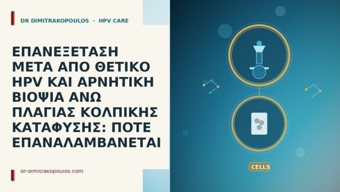 ΕΠΑΝΕΞΕΤΑΣΗ ΜΕΤΑ ΑΠΟ ΘΕΤΙΚΟ HPV ΚΑΙ ΑΡΝΗΤΙΚΗ ΒΙΟΨΙΑ ΑΝΩ ΠΛΑΓΙΑΣ