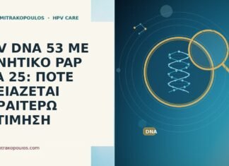 HPV DNA 53 ΜΕ ΑΡΝΗΤΙΚΟ PAP ΣΤΑ 25: ΠΟΤΕ ΧΡΕΙΑΖΕΤΑΙ ΠΕΡΑΙΤΕΡΩ ΕΚΤΙΜΗΣΗ HPV DNA 53 ΜΕ ΑΡΝΗΤΙΚΟ PAP ΣΤΑ 25: ΠΟΤΕ ΧΡΕΙΑΖΕΤΑΙ