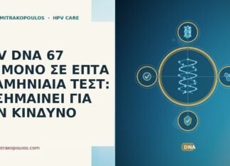 HPV DNA 67 ΕΠΙΜΟΝΟ ΣΕ ΕΠΤΑ ΕΞΑΜΗΝΙΑΙΑ ΤΕΣΤ: ΤΙ ΣΗΜΑΙΝΕΙ ΓΙΑ ΤΟΝ ΚΙΝΔΥΝΟ HPV DNA 67 ΕΠΙΜΟΝΟ ΣΕ ΕΠΤΑ ΕΞΑΜΗΝΙΑΙΑ ΤΕΣΤ: ΤΙ ΣΗΜΑΙΝΕΙ