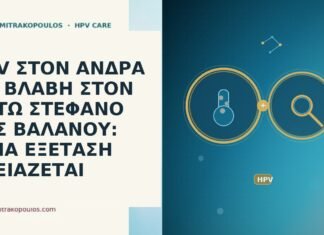 HPV ΣΤΟΝ ΑΝΔΡΑ ΜΕ ΒΛΑΒΗ ΣΤΟΝ ΚΑΤΩ ΣΤΕΦΑΝΟ ΤΗΣ ΒΑΛΑΝΟΥ: ΠΟΙΑ ΕΞΕΤΑΣΗ ΧΡΕΙΑΖΕΤΑΙ HPV ΣΤΟΝ ΑΝΔΡΑ ΜΕ ΒΛΑΒΗ ΣΤΟΝ ΚΑΤΩ ΣΤΕΦΑΝΟ ΤΗΣ ΒΑΛΑΝΟΥ: