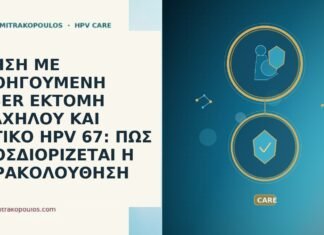 ΚΥΗΣΗ ΜΕ ΠΡΟΗΓΟΥΜΕΝΗ LASER ΕΚΤΟΜΗ ΤΡΑΧΗΛΟΥ ΚΑΙ ΘΕΤΙΚΟ HPV 67: ΠΩΣ ΠΡΟΣΔΙΟΡΙΖΕΤΑΙ Η ΠΑΡΑΚΟΛΟΥΘΗΣΗ ΚΥΗΣΗ ΜΕ ΠΡΟΗΓΟΥΜΕΝΗ LASER ΕΚΤΟΜΗ ΤΡΑΧΗΛΟΥ ΚΑΙ ΘΕΤΙΚΟ HPV 67: