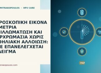 ΜΙΚΡΟΣΚΟΠΙΚΗ ΕΙΚΟΝΑ ΜΕ ΜΕΤΡΙΑ ΠΑΠΙΛΛΩΜΑΤΩΣΗ ΚΑΙ ΥΠΕΡΧΡΩΜΑΣΙΑ ΧΩΡΙΣ ΕΠΙΘΗΛΙΑΚΗ ΑΛΛΟΙΩΣΗ: ΠΟΤΕ ΕΠΑΝΕΛΕΓΧΕΤΑΙ ΤΟ ΔΕΙΓΜΑ ΜΙΚΡΟΣΚΟΠΙΚΗ ΕΙΚΟΝΑ ΜΕ ΜΕΤΡΙΑ ΠΑΠΙΛΛΩΜΑΤΩΣΗ ΚΑΙ ΥΠΕΡΧΡΩΜΑΣΙΑ ΧΩΡΙΣ ΕΠΙΘΗΛΙΑΚΗ ΑΛΛΟΙΩΣΗ: