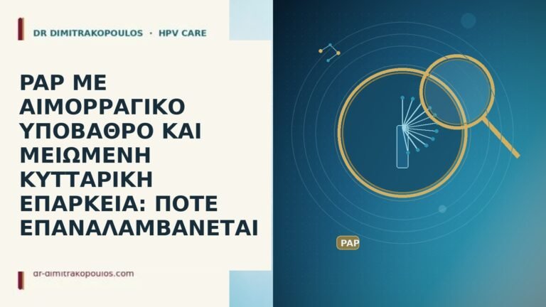 PAP ΜΕ ΑΙΜΟΡΡΑΓΙΚΟ ΥΠΟΒΑΘΡΟ ΚΑΙ ΜΕΙΩΜΕΝΗ ΚΥΤΤΑΡΙΚΗ ΕΠΑΡΚΕΙΑ: ΠΟΤΕ ΕΠΑΝΑΛΑΜΒΑΝΕΤΑΙ