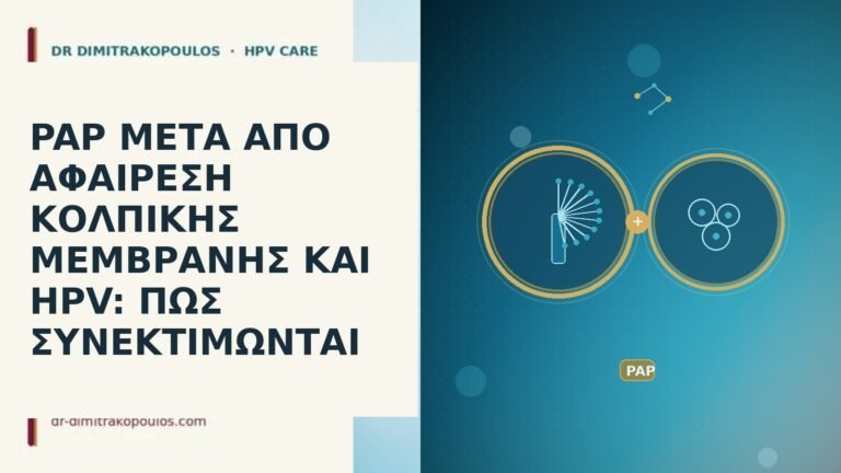 PAP ΜΕΤΑ ΑΠΟ ΑΦΑΙΡΕΣΗ ΚΟΛΠΙΚΗΣ ΜΕΜΒΡΑΝΗΣ ΚΑΙ HPV: ΠΩΣ ΣΥΝΕΚΤΙΜΩΝΤΑΙ