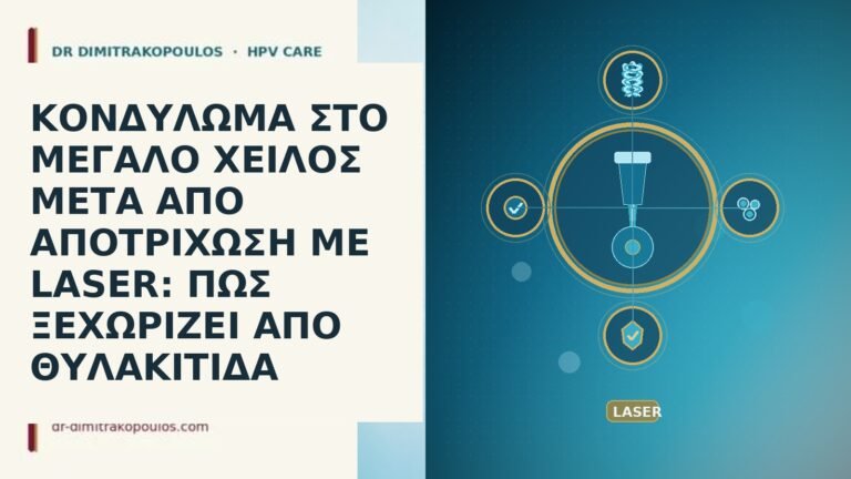 ΚΟΝΔΥΛΩΜΑ ΣΤΟ ΜΕΓΑΛΟ ΧΕΙΛΟΣ ΜΕΤΑ ΑΠΟ ΑΠΟΤΡΙΧΩΣΗ ΜΕ LASER: ΠΩΣ