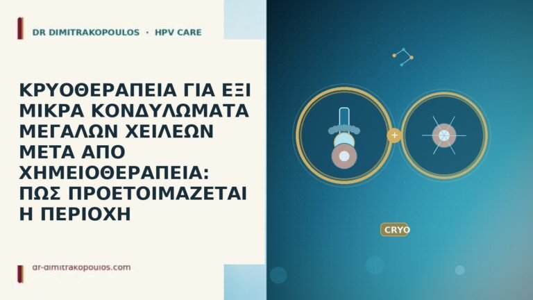 ΚΡΥΟΘΕΡΑΠΕΙΑ ΓΙΑ ΕΞΙ ΜΙΚΡΑ ΚΟΝΔΥΛΩΜΑΤΑ ΜΕΓΑΛΩΝ ΧΕΙΛΕΩΝ ΜΕΤΑ ΑΠΟ ΧΗΜΕΙΟΘΕΡΑΠΕΙΑ: