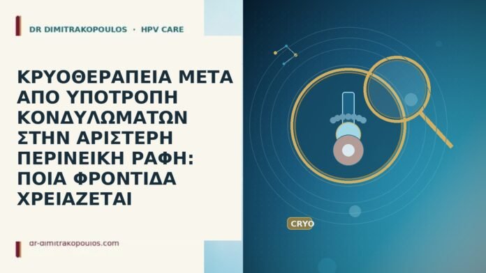 ΚΡΥΟΘΕΡΑΠΕΙΑ ΜΕΤΑ ΑΠΟ ΥΠΟΤΡΟΠΗ ΚΟΝΔΥΛΩΜΑΤΩΝ ΣΤΗΝ ΑΡΙΣΤΕΡΗ ΠΕΡΙΝΕΙΚΗ ΡΑΦΗ: ΠΟΙΑ ΦΡΟΝΤΙΔΑ ΧΡΕΙΑΖΕΤΑΙ ΚΡΥΟΘΕΡΑΠΕΙΑ ΜΕΤΑ ΑΠΟ ΥΠΟΤΡΟΠΗ ΚΟΝΔΥΛΩΜΑΤΩΝ ΣΤΗΝ ΑΡΙΣΤΕΡΗ ΠΕΡΙΝΕΙΚΗ ΡΑΦΗ: ΠΟΙΑ