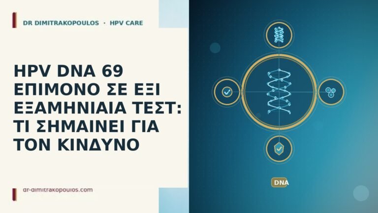 HPV DNA 69 ΕΠΙΜΟΝΟ ΣΕ ΕΞΙ ΕΞΑΜΗΝΙΑΙΑ ΤΕΣΤ: ΤΙ ΣΗΜΑΙΝΕΙ