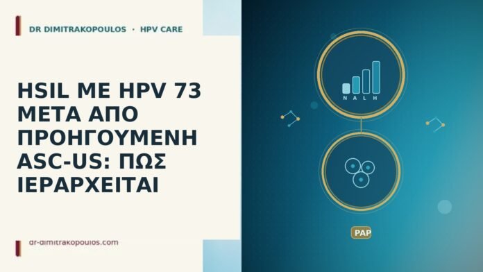 HSIL ΜΕ HPV 73 ΜΕΤΑ ΑΠΟ ΠΡΟΗΓΟΥΜΕΝΗ ASC-US: ΠΩΣ ΙΕΡΑΡΧΕΙΤΑΙ