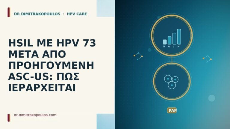 HSIL ΜΕ HPV 73 ΜΕΤΑ ΑΠΟ ΠΡΟΗΓΟΥΜΕΝΗ ASC-US: ΠΩΣ ΙΕΡΑΡΧΕΙΤΑΙ
