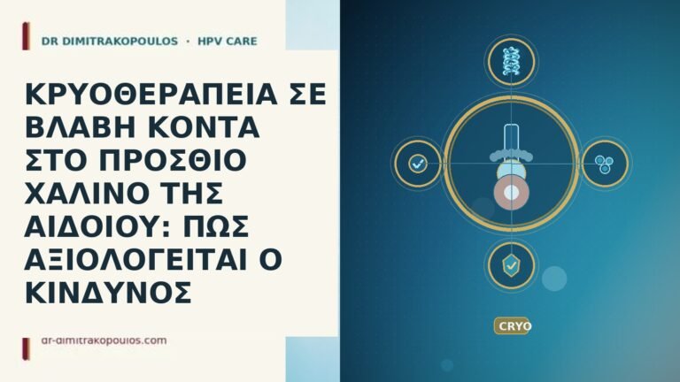 ΚΡΥΟΘΕΡΑΠΕΙΑ ΣΕ ΒΛΑΒΗ ΚΟΝΤΑ ΣΤΟ ΠΡΟΣΘΙΟ ΧΑΛΙΝΟ ΤΗΣ ΑΙΔΟΙΟΥ: ΠΩΣ