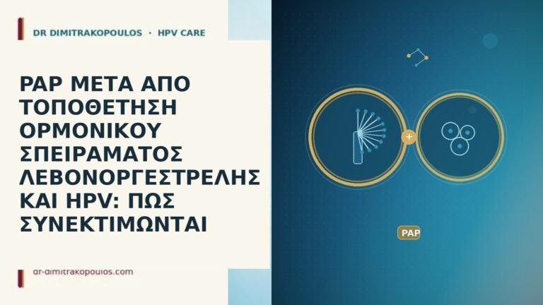 PAP ΜΕΤΑ ΑΠΟ ΤΟΠΟΘΕΤΗΣΗ ΟΡΜΟΝΙΚΟΥ ΣΠΕΙΡΑΜΑΤΟΣ ΛΕΒΟΝΟΡΓΕΣΤΡΕΛΗΣ ΚΑΙ HPV: ΠΩΣ