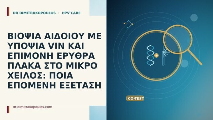 ΒΙΟΨΙΑ ΑΙΔΟΙΟΥ ΜΕ ΥΠΟΨΙΑ VIN ΚΑΙ ΕΠΙΜΟΝΗ ΕΡΥΘΡΑ ΠΛΑΚΑ ΣΤΟ