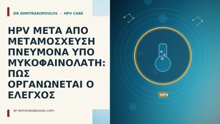 HPV ΜΕΤΑ ΑΠΟ ΜΕΤΑΜΟΣΧΕΥΣΗ ΠΝΕΥΜΟΝΑ ΥΠΟ ΜΥΚΟΦΑΙΝΟΛΑΤΗ: ΠΩΣ ΟΡΓΑΝΩΝΕΤΑΙ Ο