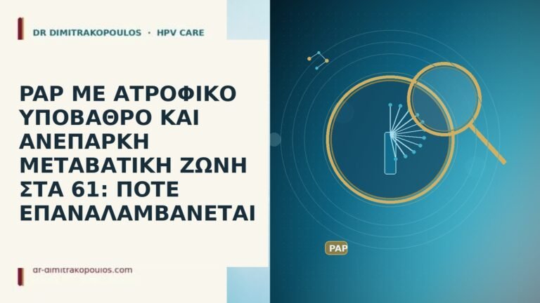 PAP ΜΕ ΑΤΡΟΦΙΚΟ ΥΠΟΒΑΘΡΟ ΚΑΙ ΑΝΕΠΑΡΚΗ ΜΕΤΑΒΑΤΙΚΗ ΖΩΝΗ ΣΤΑ 61: