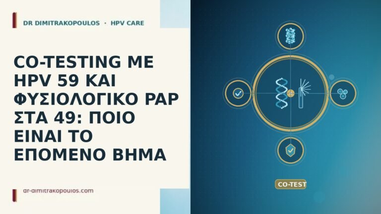 CO-TESTING ΜΕ HPV 59 ΚΑΙ ΦΥΣΙΟΛΟΓΙΚΟ PAP ΣΤΑ 49: ΠΟΙΟ
