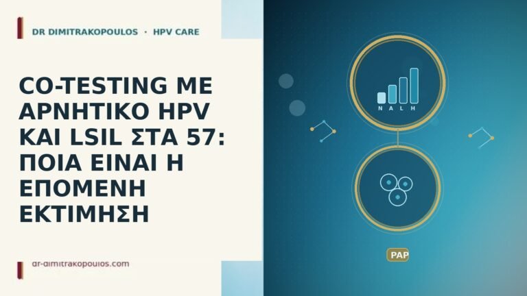 CO-TESTING ΜΕ ΑΡΝΗΤΙΚΟ HPV ΚΑΙ LSIL ΣΤΑ 57: ΠΟΙΑ ΕΙΝΑΙ
