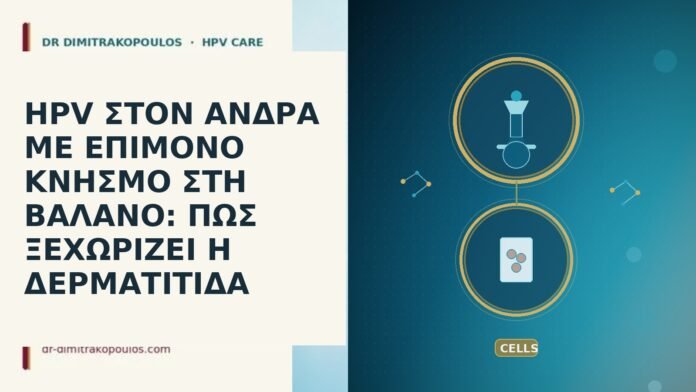 HPV ΣΤΟΝ ΑΝΔΡΑ ΜΕ ΕΠΙΜΟΝΟ ΚΝΗΣΜΟ ΣΤΗ ΒΑΛΑΝΟ: ΠΩΣ ΞΕΧΩΡΙΖΕΙ Η ΔΕΡΜΑΤΙΤΙΔΑ HPV ΣΤΟΝ ΑΝΔΡΑ ΜΕ ΕΠΙΜΟΝΟ ΚΝΗΣΜΟ ΣΤΗ ΒΑΛΑΝΟ: ΠΩΣ ΞΕΧΩΡΙΖΕΙ