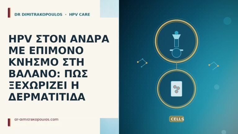 HPV ΣΤΟΝ ΑΝΔΡΑ ΜΕ ΕΠΙΜΟΝΟ ΚΝΗΣΜΟ ΣΤΗ ΒΑΛΑΝΟ: ΠΩΣ ΞΕΧΩΡΙΖΕΙ