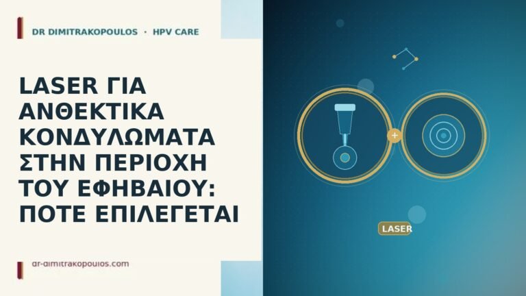 LASER ΓΙΑ ΑΝΘΕΚΤΙΚΑ ΚΟΝΔΥΛΩΜΑΤΑ ΣΤΗΝ ΠΕΡΙΟΧΗ ΤΟΥ ΕΦΗΒΑΙΟΥ: ΠΟΤΕ ΕΠΙΛΕΓΕΤΑΙ