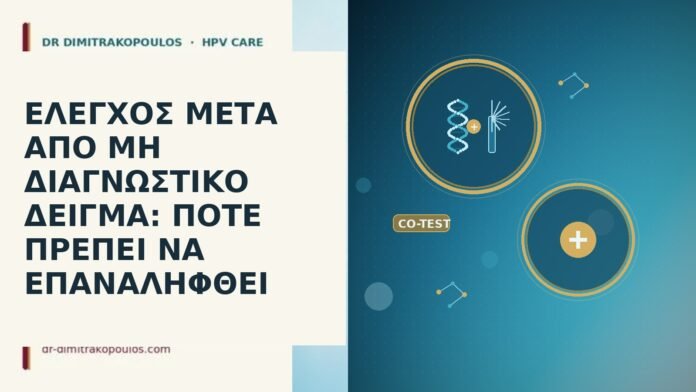 ΕΛΕΓΧΟΣ ΜΕΤΑ ΑΠΟ ΜΗ ΔΙΑΓΝΩΣΤΙΚΟ ΔΕΙΓΜΑ: ΠΟΤΕ ΠΡΕΠΕΙ ΝΑ ΕΠΑΝΑΛΗΦΘΕΙ ΕΛΕΓΧΟΣ ΜΕΤΑ ΑΠΟ ΜΗ ΔΙΑΓΝΩΣΤΙΚΟ ΔΕΙΓΜΑ: ΠΟΤΕ ΠΡΕΠΕΙ ΝΑ ΕΠΑΝΑΛΗΦΘΕΙ
