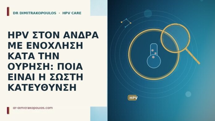 HPV ΣΤΟΝ ΑΝΔΡΑ ΜΕ ΕΝΟΧΛΗΣΗ ΚΑΤΑ ΤΗΝ ΟΥΡΗΣΗ: ΠΟΙΑ ΕΙΝΑΙ Η ΣΩΣΤΗ ΚΑΤΕΥΘΥΝΣΗ HPV ΣΤΟΝ ΑΝΔΡΑ ΜΕ ΕΝΟΧΛΗΣΗ ΚΑΤΑ ΤΗΝ ΟΥΡΗΣΗ: ΠΟΙΑ ΕΙΝΑΙ