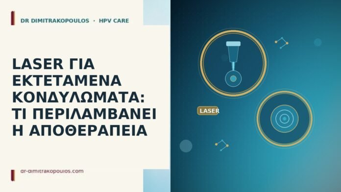 LASER ΓΙΑ ΕΚΤΕΤΑΜΕΝΑ ΚΟΝΔΥΛΩΜΑΤΑ: ΤΙ ΠΕΡΙΛΑΜΒΑΝΕΙ Η ΑΠΟΘΕΡΑΠΕΙΑ LASER ΓΙΑ ΕΚΤΕΤΑΜΕΝΑ ΚΟΝΔΥΛΩΜΑΤΑ: ΤΙ ΠΕΡΙΛΑΜΒΑΝΕΙ Η ΑΠΟΘΕΡΑΠΕΙΑ