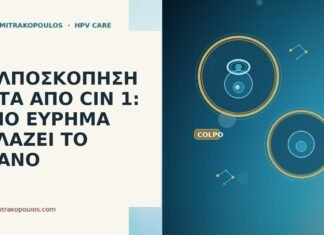 ΚΟΛΠΟΣΚΟΠΗΣΗ ΜΕΤΑ ΑΠΟ CIN 1: ΠΟΙΟ ΕΥΡΗΜΑ ΑΛΛΑΖΕΙ ΤΟ ΠΛΑΝΟ