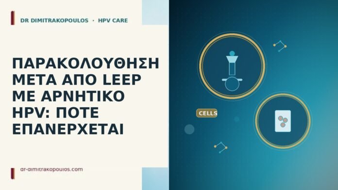ΠΑΡΑΚΟΛΟΥΘΗΣΗ ΜΕΤΑ ΑΠΟ LEEP ΜΕ ΑΡΝΗΤΙΚΟ HPV: ΠΟΤΕ ΕΠΑΝΕΡΧΕΤΑΙ
