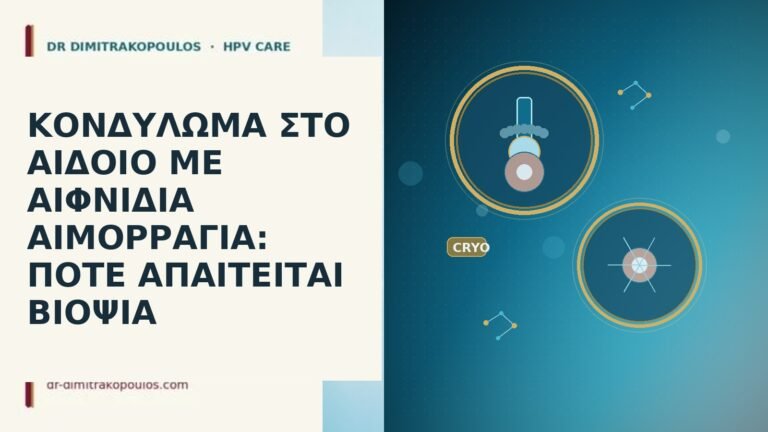 ΚΟΝΔΥΛΩΜΑ ΣΤΟ ΑΙΔΟΙΟ ΜΕ ΑΙΦΝΙΔΙΑ ΑΙΜΟΡΡΑΓΙΑ: ΠΟΤΕ ΑΠΑΙΤΕΙΤΑΙ ΒΙΟΨΙΑ