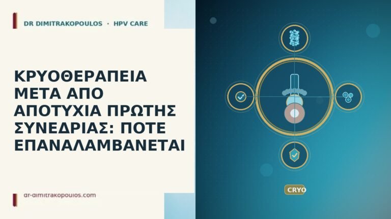 ΚΡΥΟΘΕΡΑΠΕΙΑ ΜΕΤΑ ΑΠΟ ΑΠΟΤΥΧΙΑ ΠΡΩΤΗΣ ΣΥΝΕΔΡΙΑΣ: ΠΟΤΕ ΕΠΑΝΑΛΑΜΒΑΝΕΤΑΙ