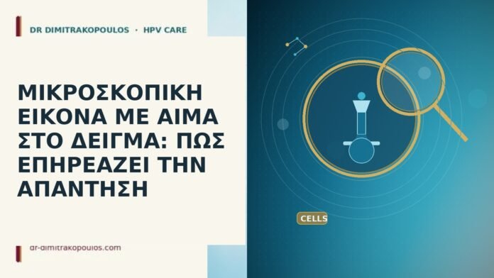 ΜΙΚΡΟΣΚΟΠΙΚΗ ΕΙΚΟΝΑ ΜΕ ΑΙΜΑ ΣΤΟ ΔΕΙΓΜΑ: ΠΩΣ ΕΠΗΡΕΑΖΕΙ ΤΗΝ ΑΠΑΝΤΗΣΗ ΜΙΚΡΟΣΚΟΠΙΚΗ ΕΙΚΟΝΑ ΜΕ ΑΙΜΑ ΣΤΟ ΔΕΙΓΜΑ: ΠΩΣ ΕΠΗΡΕΑΖΕΙ ΤΗΝ ΑΠΑΝΤΗΣΗ