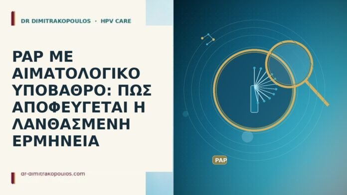 PAP ΜΕ ΑΙΜΑΤΟΛΟΓΙΚΟ ΥΠΟΒΑΘΡΟ: ΠΩΣ ΑΠΟΦΕΥΓΕΤΑΙ Η ΛΑΝΘΑΣΜΕΝΗ ΕΡΜΗΝΕΙΑ PAP ΜΕ ΑΙΜΑΤΟΛΟΓΙΚΟ ΥΠΟΒΑΘΡΟ: ΠΩΣ ΑΠΟΦΕΥΓΕΤΑΙ Η ΛΑΝΘΑΣΜΕΝΗ ΕΡΜΗΝΕΙΑ