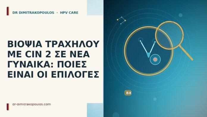 ΒΙΟΨΙΑ ΤΡΑΧΗΛΟΥ ΜΕ CIN 2 ΣΕ ΝΕΑ ΓΥΝΑΙΚΑ: ΠΟΙΕΣ ΕΙΝΑΙ